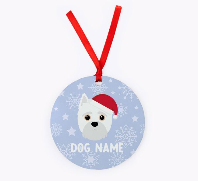 Snowflake: Personalised {breedFullName} Christmas Decoration